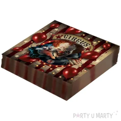 serwetki klaun halloween guirca 33cm 12 szt