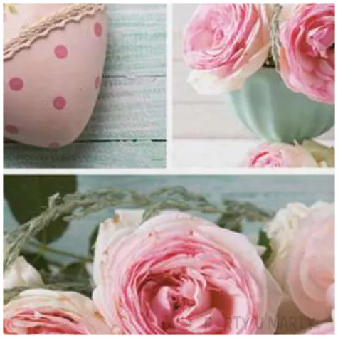 serwetki kolaz z roz maki 33 cm 20 szt