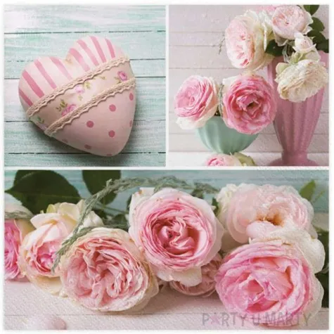 serwetki kolaz z roz maki 33 cm 20 szt