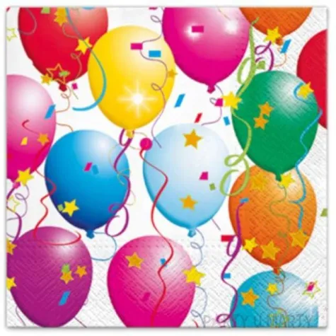 serwetki kolorowe balony paw 33 cm 20 szt