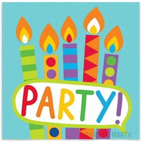 serwetki kolorowy bal godan 33 cm 20 szt