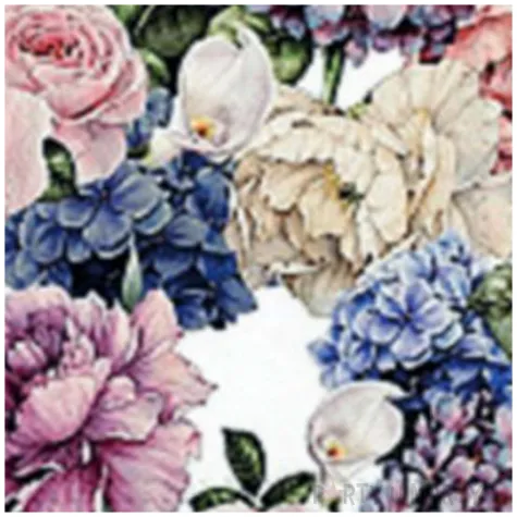 serwetki kompozycja kwiatow paw 33 cm 20 szt