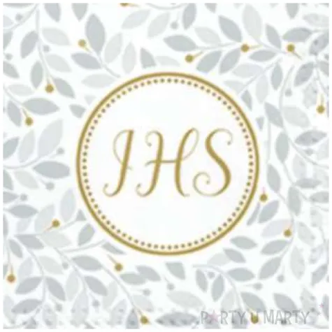 serwetki komunia subtelne ihs paw 33 cm 20 szt