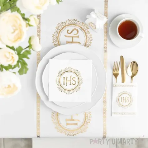 serwetki komunia swieta ihs ornament partypal 33 cm 10 szt