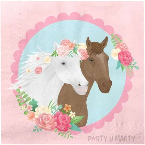 serwetki konie pd horse pd party 33 cm 16 szt