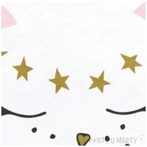 serwetki kotek biale 33 cm 20 szt