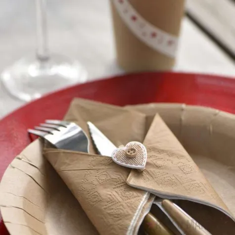 serwetki kraft santex brazowe 33 cm 20 szt