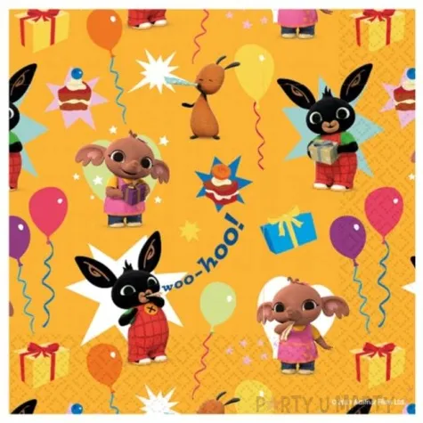 serwetki krolik bing amscan 33 cm 16 szt