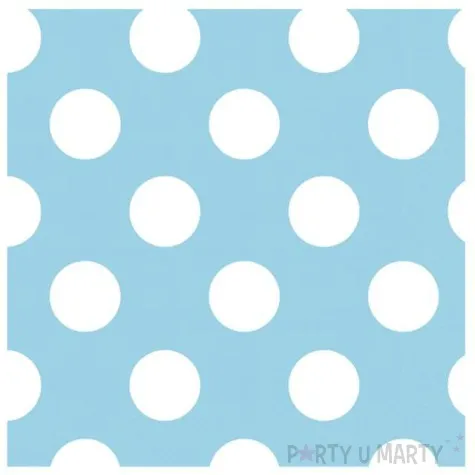 serwetki kropki blekitne unique 33 cm 16 szt