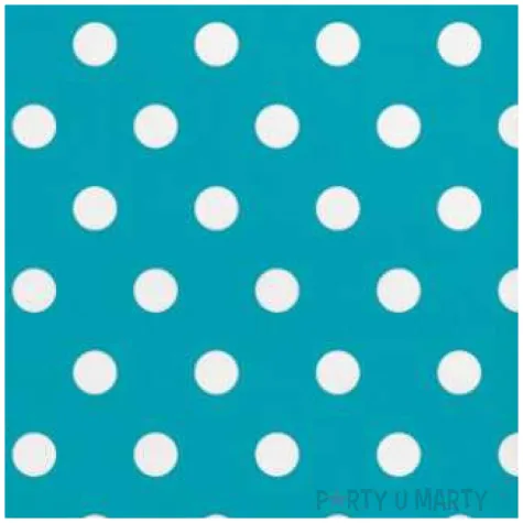 serwetki kropki duze niebieskie maki 33 cm 20 szt