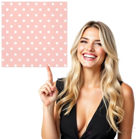 serwetki kropki duze rozowe partypal 33 cm 10 szt