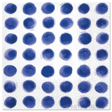 serwetki kropki granatowe paw 33 cm 20 szt