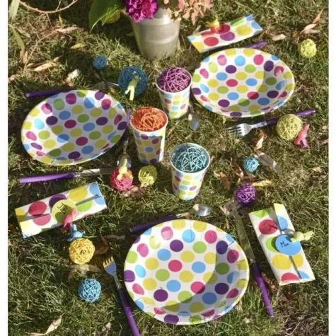 serwetki kropki kolor 33 cm santex 20 szt