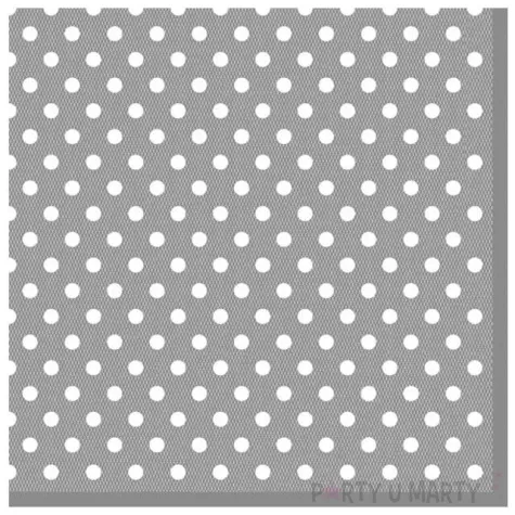 serwetki kropki male szare maki 33 cm 20 szt