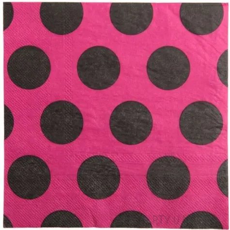 serwetki kropki santex rozowe 33 cm 10 szt