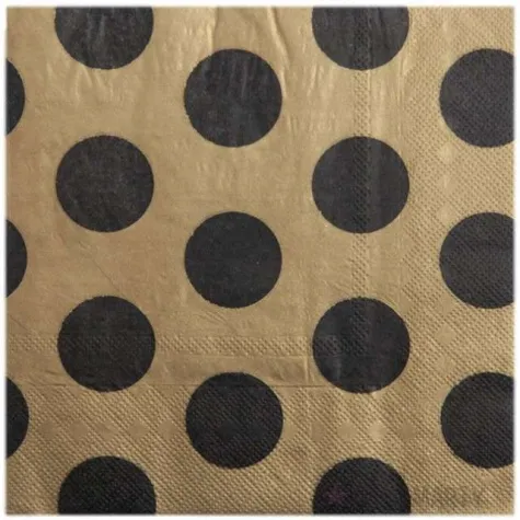 serwetki kropki santex zlote 33 cm 10 szt