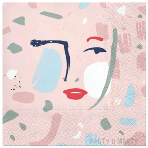 serwetki ksztalt twarzy paw 33 cm 20 szt