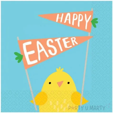 serwetki kurczaczek hello bunny amscan 25 cm 16 szt