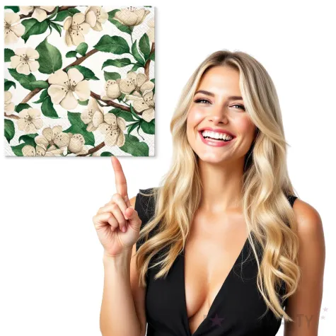 serwetki kwiat jabloni paw 33 cm 20 szt