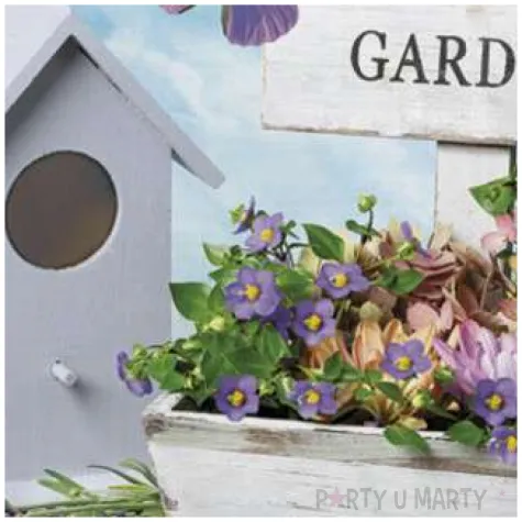 serwetki kwiatki do ogrodu maki 33 cm 20 szt