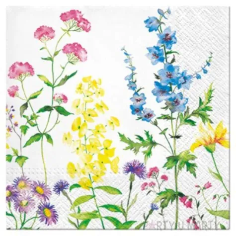 serwetki kwiaty ogrodowe paw 33 cm 20 szt