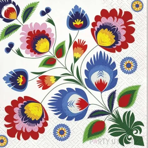 serwetki kwiaty paw 33 cm 20 szt