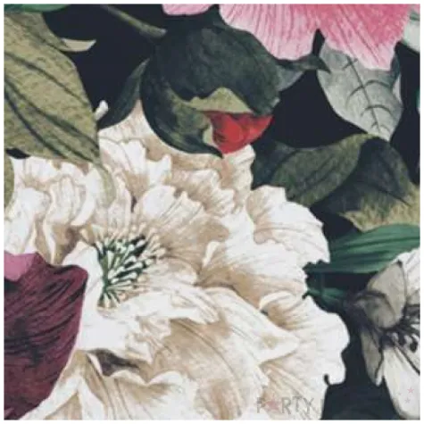 serwetki kwiaty w stylu barokowym maki 33 cm 20 szt