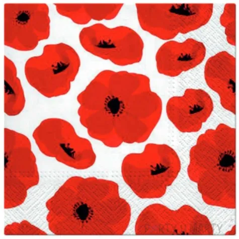 serwetki kwitnace maki paw 33 cm 20 szt