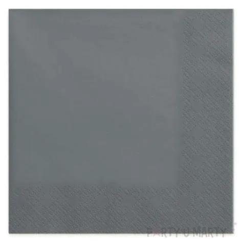 serwetki lace srebrne maki 33 cm 20 szt