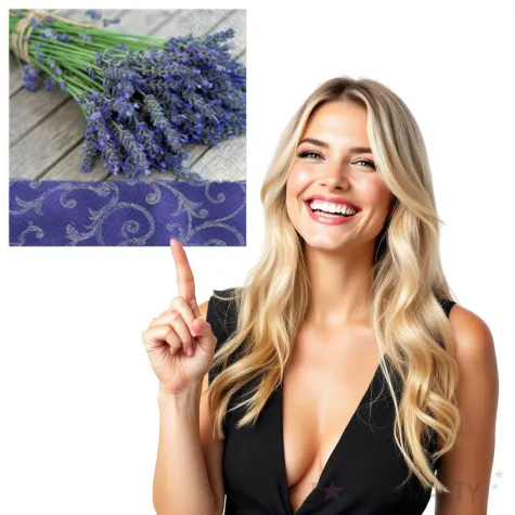 serwetki lawenda na wsi paw 33 cm 20 szt