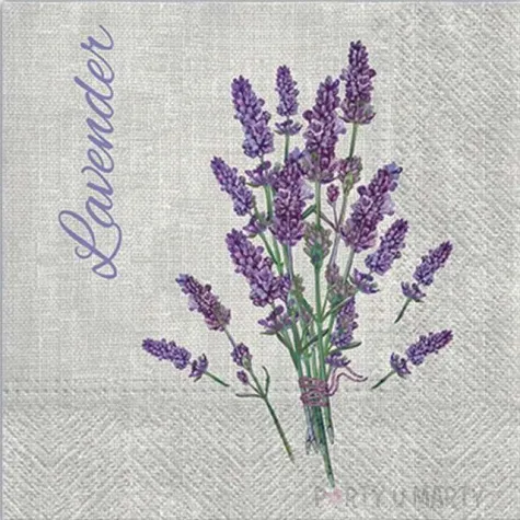 serwetki lawenda paw 33 cm 20 szt