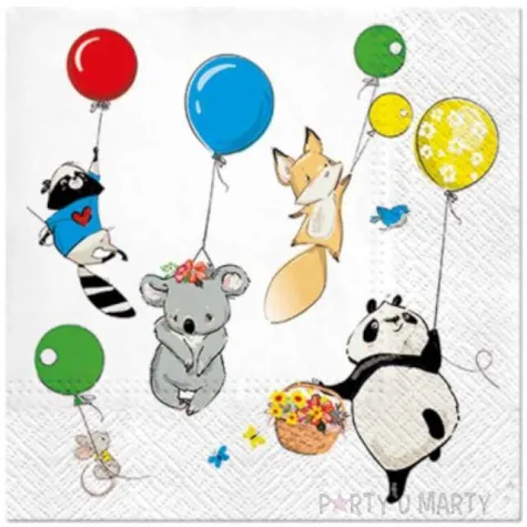 serwetki lecace zwierzeta paw 33 cm 20 szt