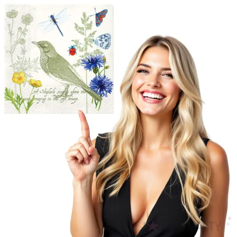 serwetki letni list paw 33 cm 20 szt