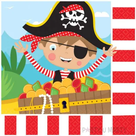 serwetki little pirates amscan lunch 16 szt