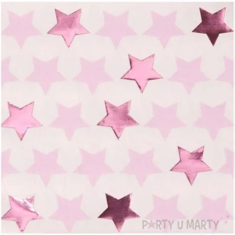 serwetki little star pink neviti 33 cm 16 szt