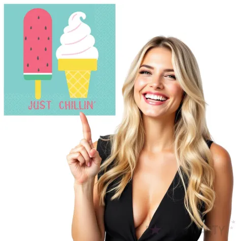 serwetki lody amscan 25 cm 16 szt