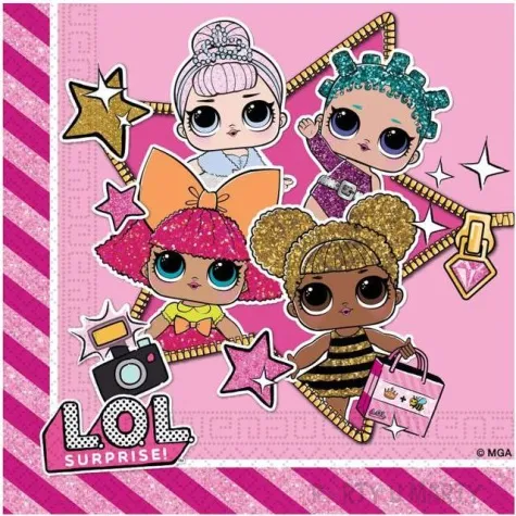 serwetki lol surprise procos 33 cm 20 szt