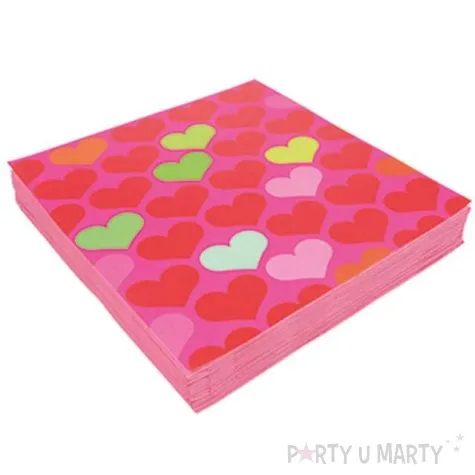 serwetki lovely moments serca amscan 33 cm 20 szt