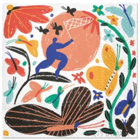 serwetki lowca motyli paw 33 cm 20 szt