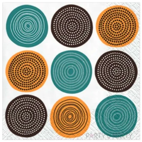 serwetki ludowe kolka paw 33 cm 20 szt