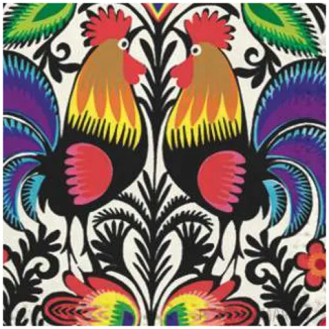 serwetki ludowe okragla wycinanka czarna maki 33 cm 20 szt