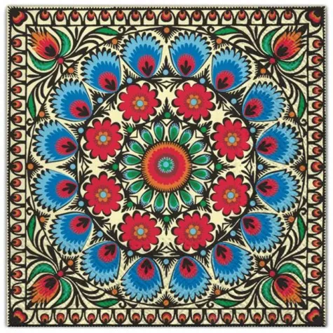 serwetki ludowe polska wycinanka niebieska maki 33 cm 20 szt