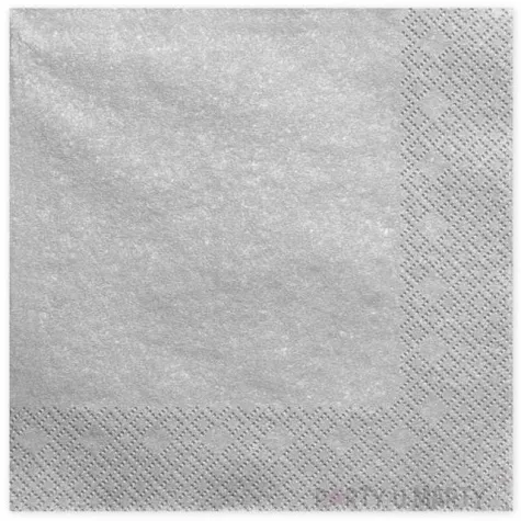 serwetki lunch classic srebrny metalik 33 cm 20 szt