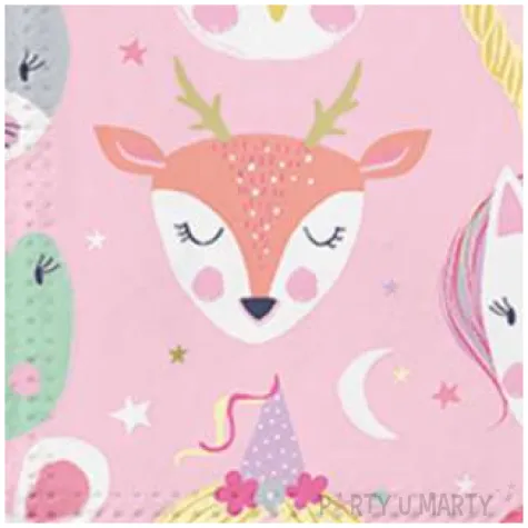 serwetki magiczne zwierzatka paw 33 cm 20 szt