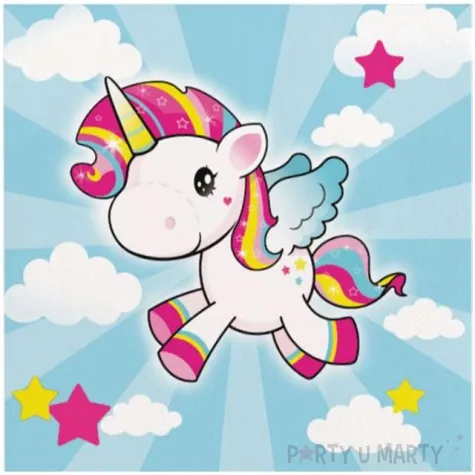 serwetki magiczny jednorozec folat 33 cm 20 szt