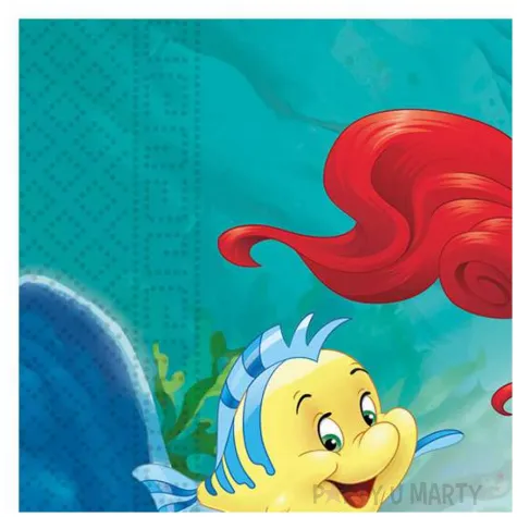 serwetki mala syrenka arielka procos 33 cm 20 szt