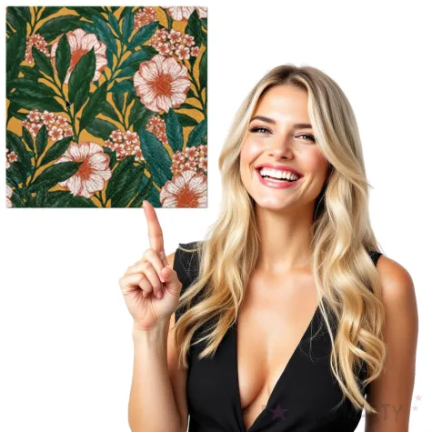 serwetki malowane kwiaty paw 33 cm 20 szt