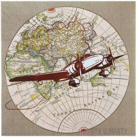 serwetki mapa samolot santex 33 cm 20 szt