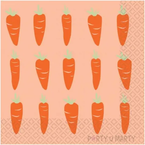 serwetki marchewki pomaranczowy amscan 33 cm 16 szt
