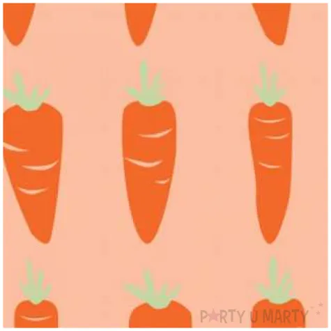 serwetki marchewki pomaranczowy amscan 33 cm 16 szt